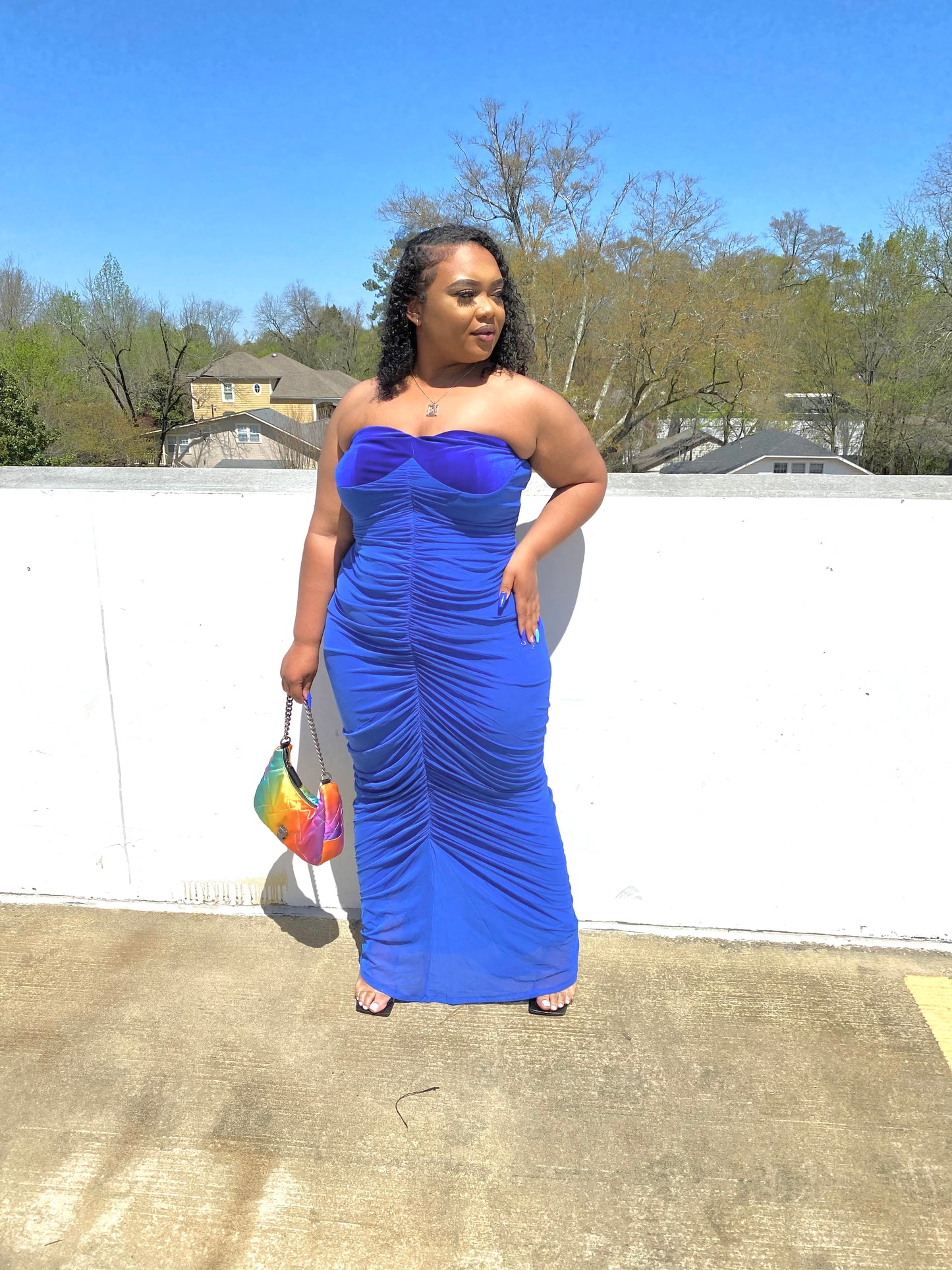 Blue You Away Curvy Dress
