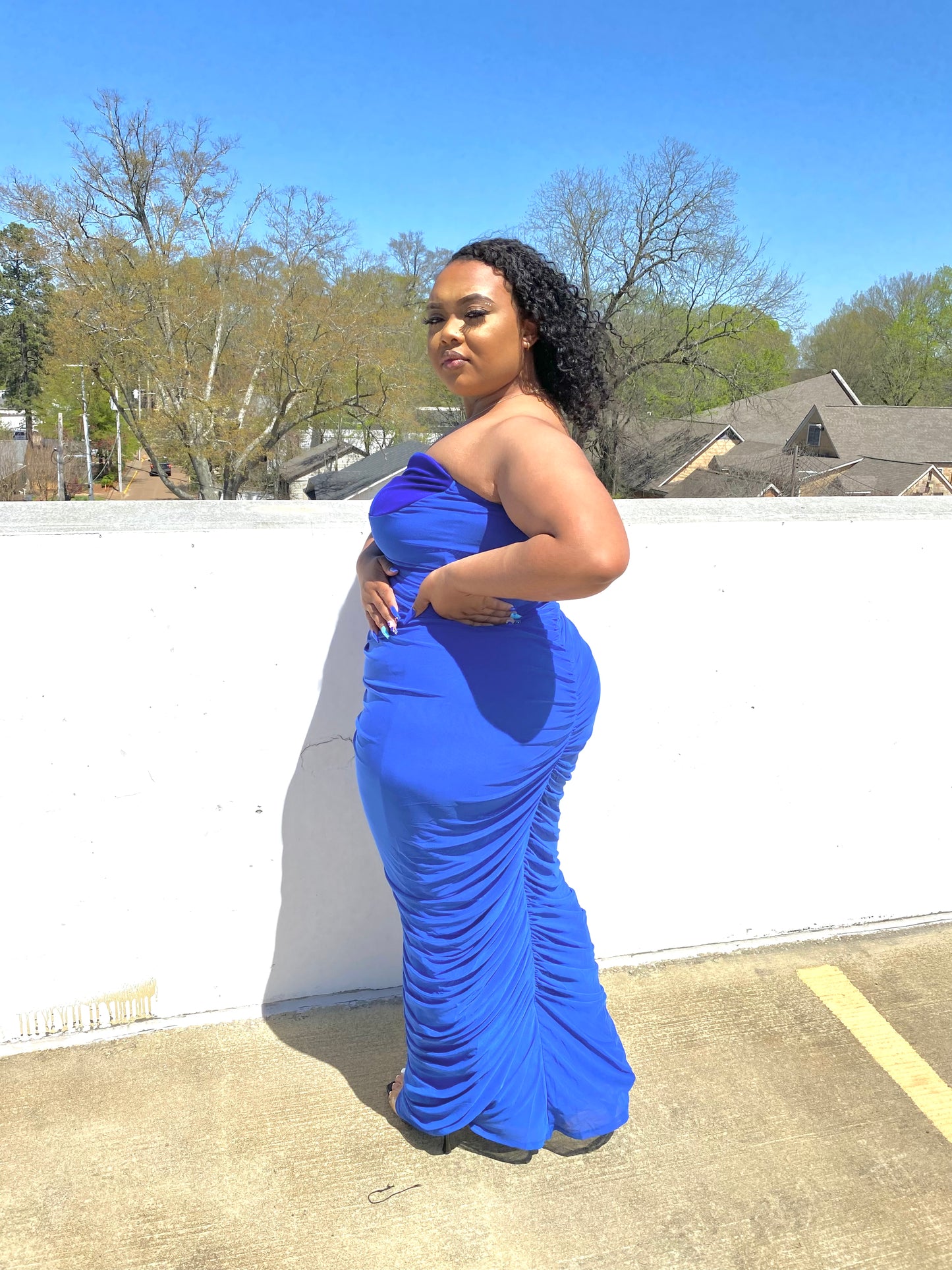 Blue You Away Curvy Dress